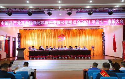 弘扬先锋精神 续写奋进篇章|宝泰隆举行庆祝建党101周年暨“七一”表彰大会